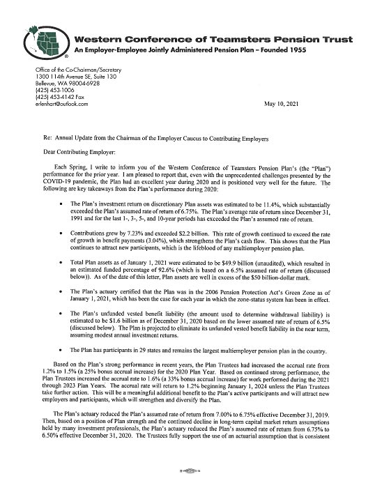Image of Employer Chairman Letter